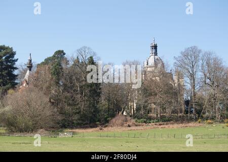 Abbazia di San Michele, Farnborough in primavera Foto Stock