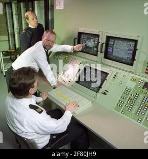 Formazione Servizio tecnico Ingegneria elettrica sulla formazione tecnica Royal Netherlands Marine (Tchilometro) presso le caserme marine di Amsterdam. Foto Stock