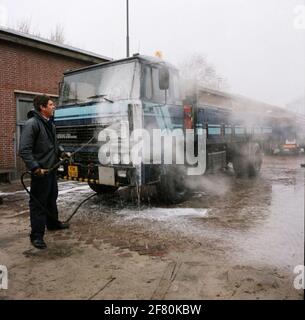 Il CWT (Central Workplace Transport Equipment). La lavanderia. Foto Stock