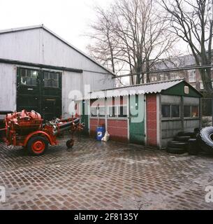 Il CWT (Central Workplace Transport Equipment). Un trolley tubo della brigata marina del fuoco. Foto Stock