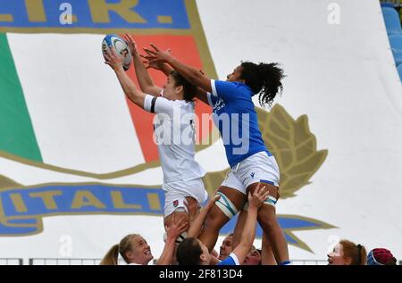 Parma, Italia. 10 Apr 2021. Italia vs Inghilterra, Rugby Six Nations match a Parma, Italia, Aprile 10 2021 Credit: Independent Photo Agency/Alamy Live News Foto Stock