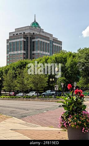 625 Broadway, Albany, ospita il New York state Department of Environmental Conservation. Foto Stock