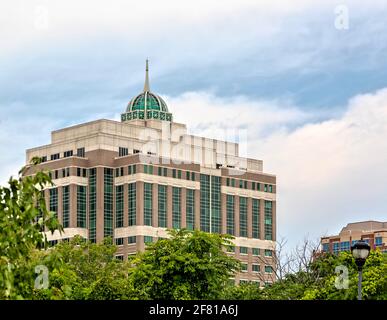 625 Broadway, Albany, ospita il New York state Department of Environmental Conservation. Foto Stock