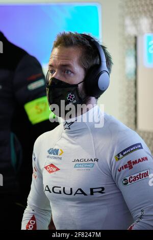 Circuito Cittadino dell'EUR, Roma, Italia. 11 Apr 2021. 10 Sam Bird (GBR) - Jaguar Racing durante l'ePrix di Roma 2021, 3° round del Campionato del mondo di Formula e 2020-21, Formula e - Foto Daniele Negli/LM Credit: Live Media Publishing Group/Alamy Live News Foto Stock