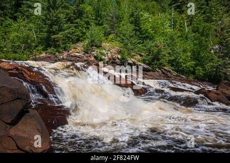 High Falls Onaping Ontario Canada in estate Foto Stock