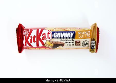 KITKAT Chunky burro di arachidi Foto Stock