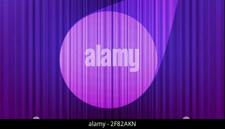 Vector Light sfondo viola o viola tenda con Stage Light, alta qualità e stile moderno. Illustrazione Vettoriale