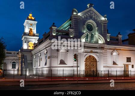 El Sagrario Cappella in Plaza de la Independencia nel centro di Quito in Ecuador, Sud America Foto Stock