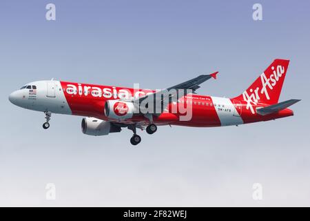 Giacarta, Indonesia – 26. Gennaio 2018: Air Asia Airbus A320 all'aeroporto di Giacarta (CGK) in Indonesia. Foto Stock