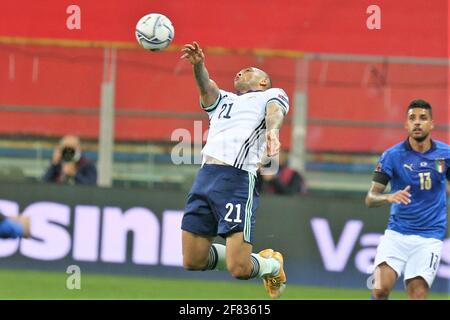 In occasione della Coppa del mondo FIFA 2022, la partita di calcio del Gruppo C dei Qualifers tra Italia e Irlanda del Nord il 25 marzo 2021 allo stadio Ennio Tardini di Parma - Foto Laurent Lairys / DPPI Foto Stock