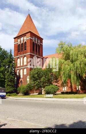 Polonia, paslek, chiesa, voivodato warmiano-masuriano. Foto Stock