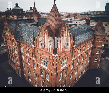 Biblioteca cittadina di Malmö in primavera a Skåne, Svezia Foto Stock