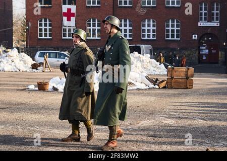 MIECHOWICE, Slesia, Polonia 25 gennaio 2020 - ricostruzione della tragedia di Miechowicka Bytom - MIECHOWICE, Polonia 25 01 2020 Foto Stock