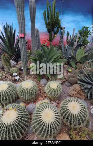 Il giardino del mondo, castello di Lullingstone, in Eynsford, Kent, Regno Unito Foto Stock