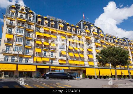 Montreux Palace Hotel, Grand Rue, Montreux, Canton Vaud, Svizzera Foto Stock