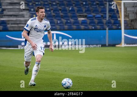 Brondby, Danimarca. 11 Apr 2021. Lukas Lerager (12) del FC Copenhagen visto durante la partita 3F Superliga tra Brondby IF e FC Copenhagen al Brondby Stadium di Brondby. (Photo Credit: Gonzales Photo/Alamy Live News Foto Stock