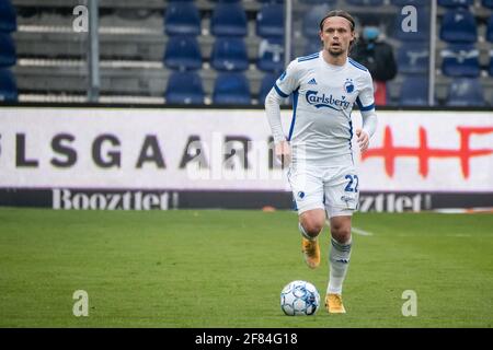 Brondby, Danimarca. 11 Apr 2021. Peter Ankersen (22) del FC Copenhagen visto durante la partita 3F Superliga tra Brondby IF e FC Copenhagen al Brondby Stadium di Brondby. (Photo Credit: Gonzales Photo/Alamy Live News Foto Stock