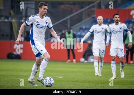 Brondby, Danimarca. 11 Apr 2021. Lukas Lerager (12) del FC Copenhagen visto durante la partita 3F Superliga tra Brondby IF e FC Copenhagen al Brondby Stadium di Brondby. (Photo Credit: Gonzales Photo/Alamy Live News Foto Stock