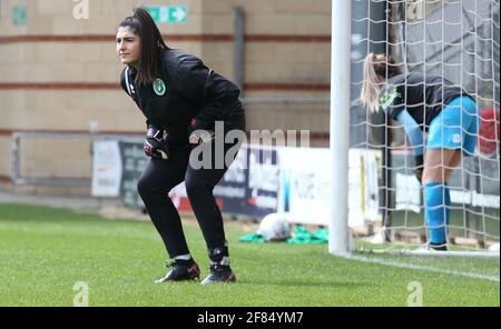 Londra, Regno Unito. 11 Apr 2021. LONDRA, INGHILTERRA - APRILE 11: Poppy Shine - Coach Goalkeeper CoachDuring the Vitality Women's fa Cup Third Round propriamente detto tra Leyton Orient Women e Chichester & Selsey Ladies al Breyer Group Stadium, Brisbane Road, Londra UK on 11 Aprile 2021 Credit: Action Foto Sport/Alamy Live News Foto Stock