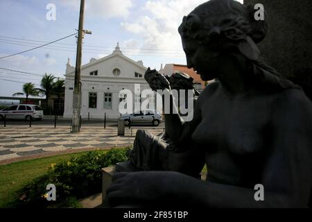 salvador, bahia / brasile - 28 dicembre 2016: Sculture sono viste nella regione di Largo da Mariquita nel quartiere Rio Vermelho nella città di SAL Foto Stock