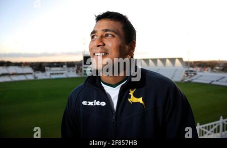 SAMIT PATEL DI INGHILTERRA E NOTTS. 5/12/2011 FOTO DAVID ASHDOWN Foto Stock