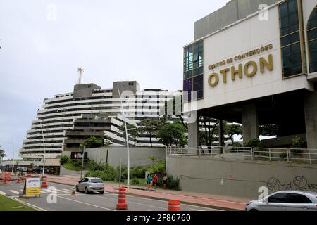 salvador, bahia, brasile - 15 gennaio 2021: Centro congressi dell'hotel Othon nel quartiere di Ondina nella città di Salvador. Foto Stock