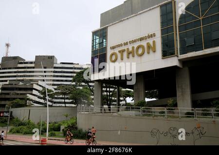 salvador, bahia, brasile - 15 gennaio 2021: Centro congressi dell'hotel Othon nel quartiere di Ondina nella città di Salvador. Foto Stock