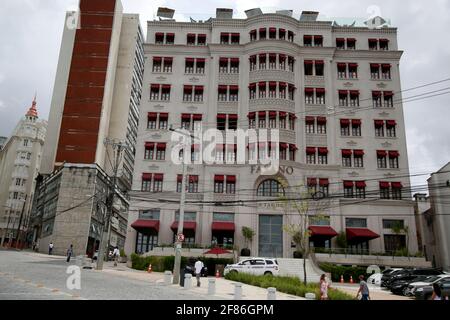 salvador, bahia / brasile - 16 novembre 2020: Facciata dell'hotel Fasano nel centro storico della città di Salvador. Foto Stock