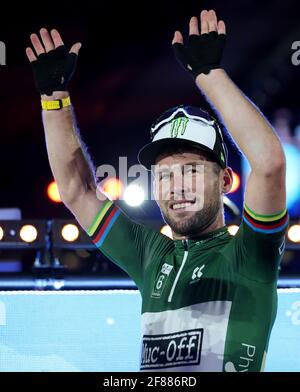 File photo datato 27-10-2019 di Mark Cavendish della Gran Bretagna. Data di emissione: Lunedì 12 aprile 2021. Foto Stock