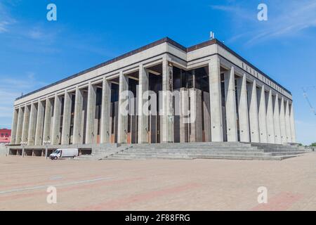 Palazzo della Repubblica a Minsk, capitale della Bielorussia Foto Stock