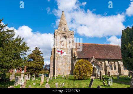 St Giles Church, Dallington, East Sussex, Regno Unito Foto Stock