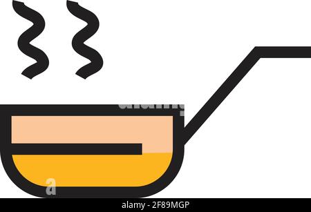 Cucina, utensili da cucina icona adatta per info grafica, siti web e supporti di stampa e interfacce. Icona vettore stile semplice. Illustrazione Vettoriale