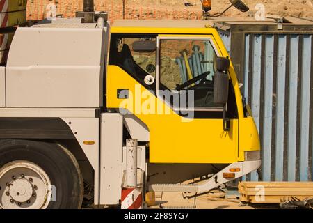 dettaglio gru in costruzione urbanistica. vista Foto Stock