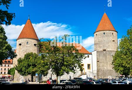 Castello di Yverdon-les-Bains nel Cantone di Vaud, Svizzera Foto Stock