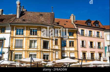 Architettura di Yverdon-les-Bains in Svizzera Foto Stock