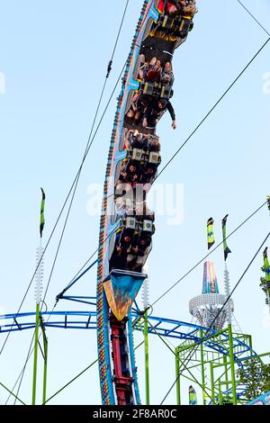 Giostre di Carnevale al Calgary Stampede a Calgary Alberta Foto Stock