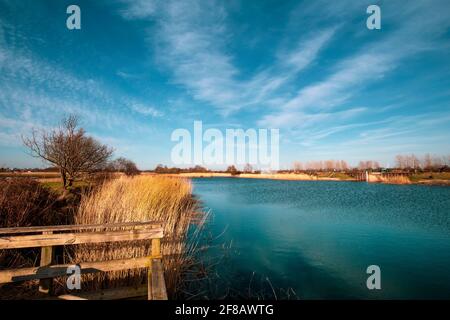 Parco naturale di Ishoj Danimarca in una giornata di sole Foto Stock