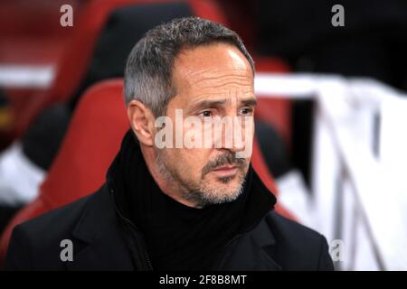File photo datato 28-11-2019 della Eintracht Frankfurt manager Adi Hutter. Data di emissione: Martedì 13 aprile 2021. Foto Stock