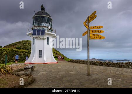 Cape Reinga, Northland e Nuova Zelanda Foto Stock