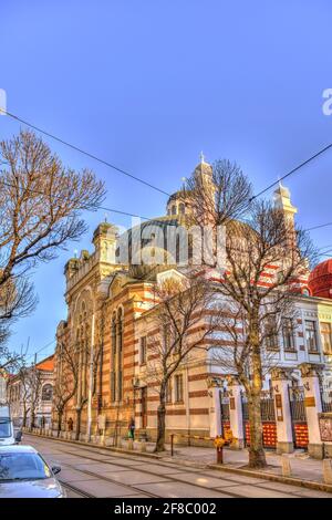 Sinagoga di Sofia, Bulgaria Foto Stock