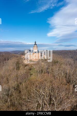 Burg Falkenstein im Harz Foto Stock