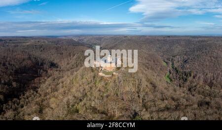Burg Falkenstein im Harz Foto Stock