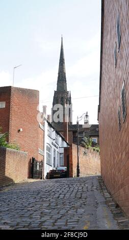 Guglia della Cattedrale di Coventry Foto Stock