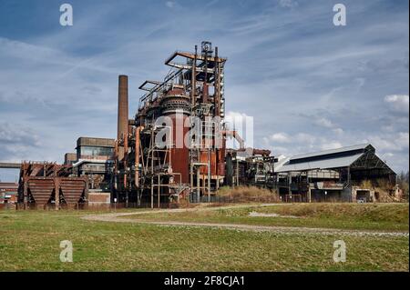 Ex Blast Furnace 5, Phoenix West, Dortmund, Nord Reno-Westfalia, Germania Foto Stock