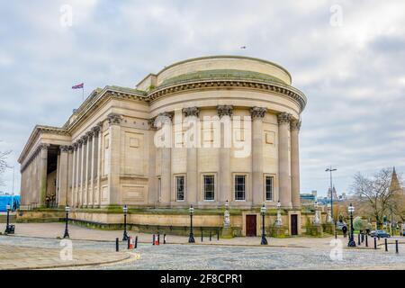 Saint George Hall a Liverpool, Inghilterra Foto Stock