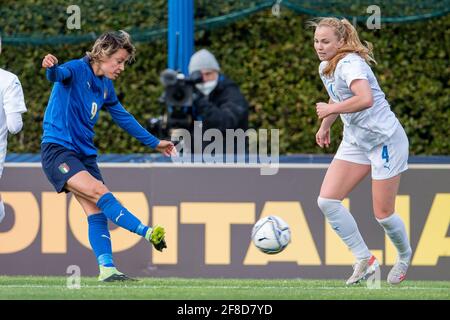 Coverciano, Italia. 13 Apr 2021. =gia= durante la partita amichevole tra Italia e Islanda allo stadio Enzo Bearzot di Coverciano Firenze, Italia Credit: SPP Sport Press Photo. /Alamy Live News Foto Stock