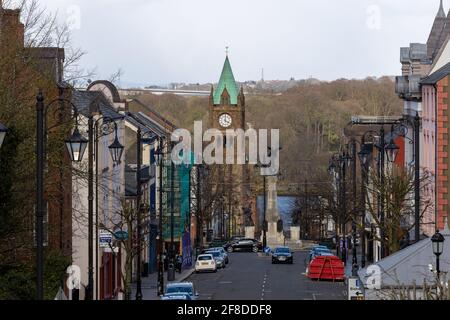 Bishop Street - Derry Foto Stock