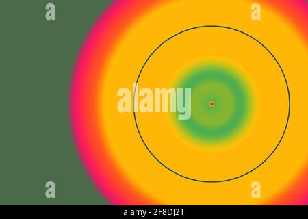 Illustrazione circolare colorata per sfondi, sfondi o striscioni Foto Stock