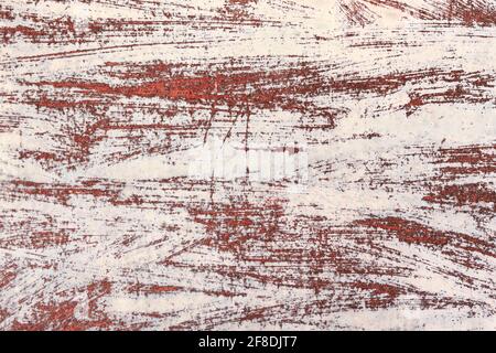 Sfondo metallico arrugginito, vecchio, sporco e graffiato Foto Stock