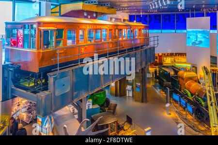 LIVERPOOL, REGNO UNITO, 7 APRILE 2017: Interno del museo di Liverpool, Inghilterra Foto Stock